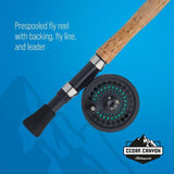 Shakespeare Cedar Canyon Premier 4 Piece 9ft 5/6 Rod and Reel Fly Fishing Combo