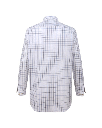 Hoggs of Fife Mens 100% Cotton Viscount Premier Tattersall Country Shirt