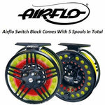 Airflo Switch Cassette Arbour Fly Fishing Reel with 5 Spools (4/6 and 7/9 Sizes)