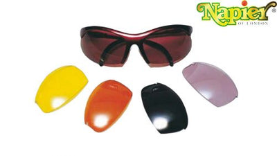 Napier A1000P Shooting Glasses Set with 5 Interchangeable Lenses