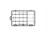 Flambeau Zerust Tuff Tainer 11" L x 7.25" W x 1.75" D Fishing Lure Tackle Box