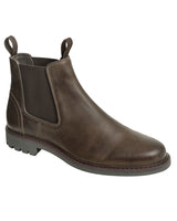 Hoggs Of Fife Mens Banff Country Full Grain Leather Brown/Walnut Breathable Chelsea Dealer Boots (Sizes UK 6.5-12)