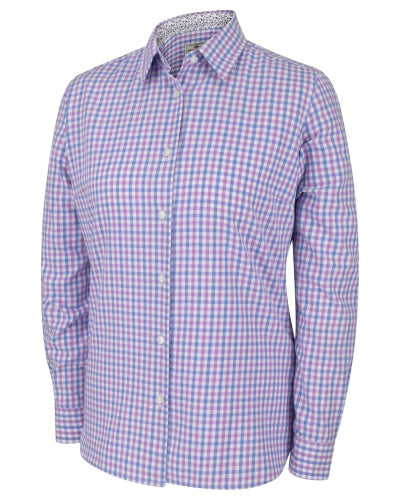 Hoggs of Fife Ladies Becky II 100% Cotton Long Sleeve Classy Country Shirt (Sizes UK 8-20)