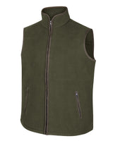 Hoggs of Fife Mens Woodhall Lightweight Fleece Country Gilet Bodywarmer (Green or Navy Available in Sizes UK S-3XL)