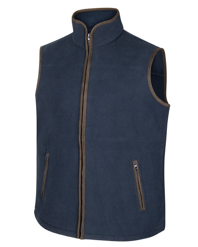 Hoggs of Fife Mens Woodhall Lightweight Fleece Country Gilet Bodywarmer (Green or Navy Available in Sizes UK S-3XL)