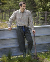 Hoggs of Fife Mens Waxed Waterproof Hunting/Farming/Work/Fishing Treggings with Elasticated Waist