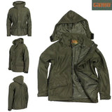 Game Kids Trekker Full Zip Waterproof Windproof Breathable Detatchable Hooded Country Jacket (Ages 2/3-13 years)