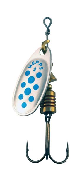 Mepps Comet (Silver/Blue Dots) Spinner Trout/Sea Trout/Salmon Perch Fishing Lure (Different Sizes Available)