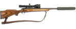 Second Hand Remington 700 Varmint 22.250 Rifle with T8 Silencer, Dowling and Rowe 3-12x50 Scope and Sling - £550.00