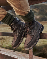 Hoggs Of Fife Selkirk Moc Moisture Wicking Waterproof Leather Work Boot (UK Size 7-13)