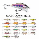 NEW Rapala Countdown Elite CDE55 5.5cm 5g Trout Sea Trout Salmon Perch Pike Bass Fishing Lure (Various BRAND NEW Colour Patterns Available)