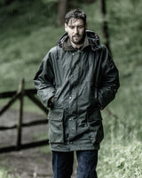 Hoggs of Fife Mens Woodsman Weatherproof Hunting Farming Shooting Waxed Jacket (Sizes UK M-3XL)