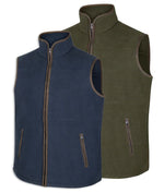 Hoggs of Fife Mens Woodhall Lightweight Fleece Country Gilet Bodywarmer (Green or Navy Available in Sizes UK S-3XL)