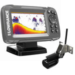 Lowrance Hook 2-4X GPS Plotter Bullet Sonar Fishfinder with Transducer, Waypoint Plotter and SolarMAX Display