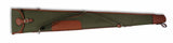 Maremmano Green Canvas Shotgun Slip with Leather Detailing with Full Zip and Flap (up to 32'' Barrels)
