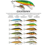 Rapala Countdown Sinking 5cm/5g Trout/Sea Trout/Salmon/Perch Fishing Lures Various Colours/Models Available Ideal River Fishing Lures