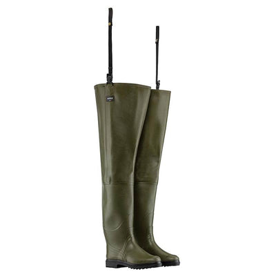 Aigle Truite Waders Natural Rubber Multi Purpose Waterproof Fishing Thigh Waders