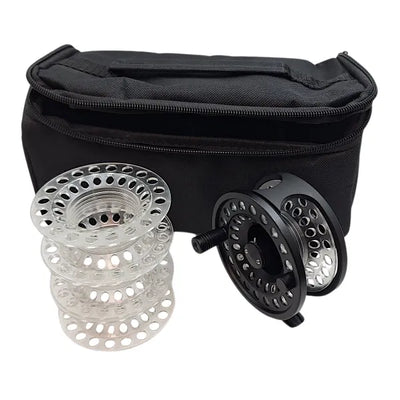 Sharpes of Aberdeen Leven Cassette Fly Reel with 3 Spare Cassettes