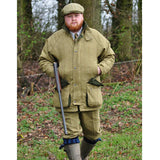 Game Men's Durable Teflon Coated Waterproof Windproof Tweed Shooting Jacket