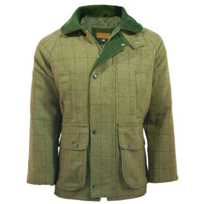 Game Men's Durable Teflon Coated Waterproof Windproof Tweed Shooting Jacket