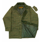 Game Men's Durable Teflon Coated Waterproof Windproof Tweed Shooting Jacket