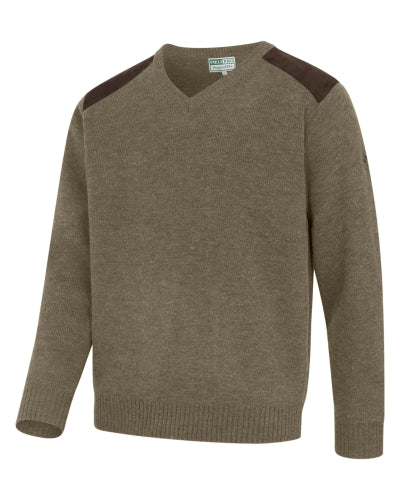 Hoggs of Fife Mens Melrose II V-Neck Marled Shooting Hunting Pullover (Sizes S-3XL)