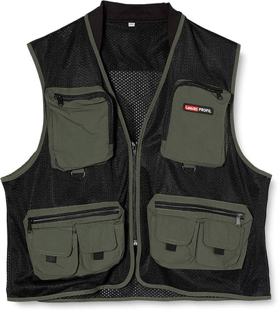 Leeda Profil Lightweight Quick Dry Cotton and Mesh Fly Fishing Vest Sizes S-2XL