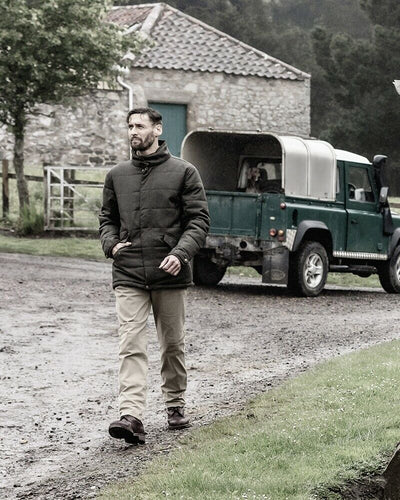 Hoggs Of Fife Elgin Mens Water Resistant Quilted Jacket (Casual, Dress, Work, Farming Jacket)