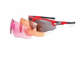 BLOC Hulk 3 Adjustable Anti Slip Shooting Glasses with 3 Shatterproof Polycarbonate Lenses