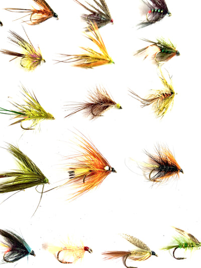 Fly Fishing Assortment of Irish Wet Lough and River Trout Flies