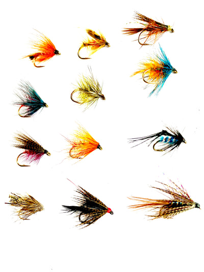 Fly Fishing Assortment of Irish Wet Lough and River Trout Flies