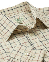 Hoggs Of Fife Mens Ambassador Premier Tattersall 100% Cotton Long-Sleeve Shirt