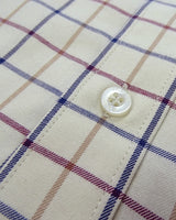 Hoggs Of Fife Mens Ambassador Premier Tattersall 100% Cotton Long-Sleeve Shirt