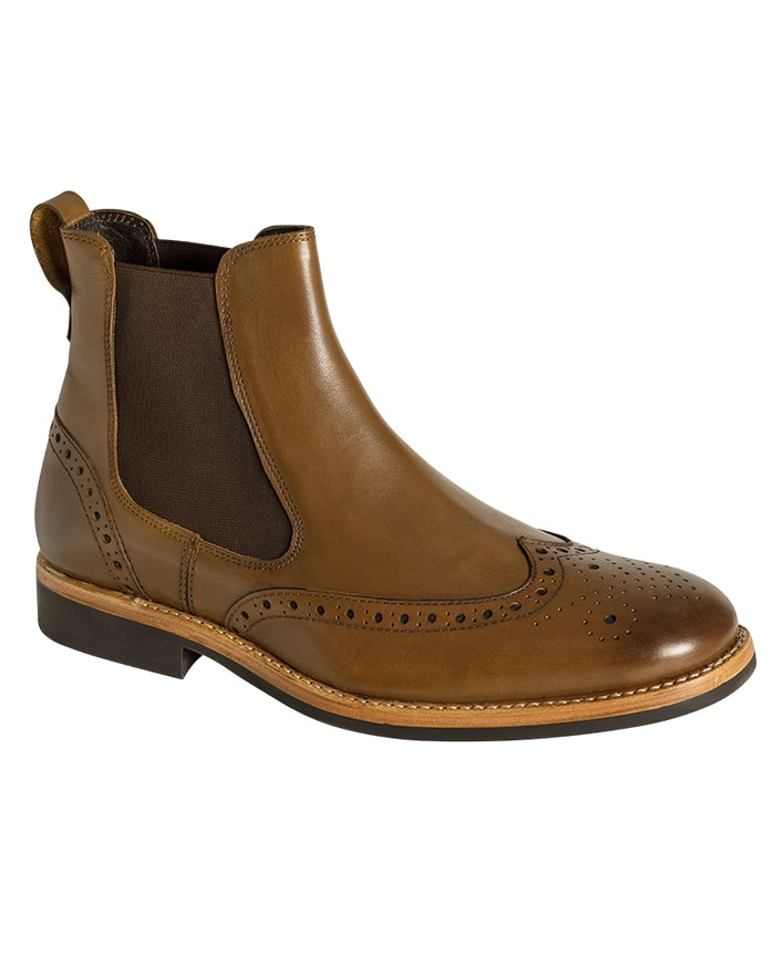Hoggs Of Fife Mens Full Grain Leather Stanley Semi-Brogue Dealer Boots