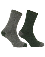 Hoggs of Fife 1904 Cushioned Walking Hiking Hunting Country Short Socks (Twin Pack) Sizes UK 4-13