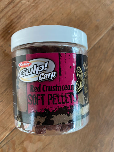 Berkley Gulp! Carp Red Crustacean Coarse Fishing Soft Pellets for Carp Roach Bream Tench Rudd Chub