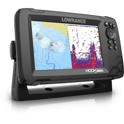 Lowrance Hook Reveal 7 83/200 HDI Transducer with SolarMAX™ Display Fish Finder