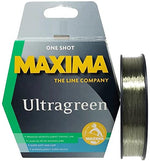 Maxima One Shot Ultragreen 200m/220yds Fishing Line (Various sizes available)