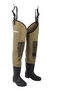 Snowbee Classic 4mm Double Lined SCR Neoprene Thigh Waders with Adjustable Belt Straps