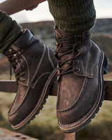 Hoggs Of Fife Selkirk Moc Moisture Wicking Waterproof Leather Work Boot (UK Size 7-13)