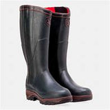 Aigle Parcours 2 Iso in Bronze Neoprene Lined Natural Rubber Adjustable Mens Wellingtons with Anti Fatigue Sole