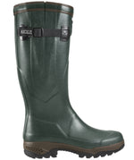 Aigle Parcours 2 Iso in Bronze Neoprene Lined Natural Rubber Adjustable Mens Wellingtons with Anti Fatigue Sole
