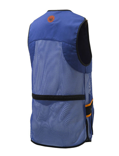 Beretta Mens Blue Lightweight Breathable Full Mesh Clay Pigeon Shooting Vest (Sizes S-4XL)