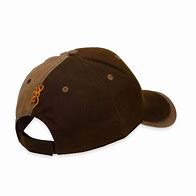 Browning Adjustable Two-Tone Wax Dark Brown Shooting Cap with Browning Buck Logo