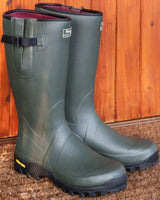 Hoggs Of Fife Field Sport 4mm Neoprene-lined Natural Rubber Wellington Boot with Vibram Sole (Sizes UK 4-12)