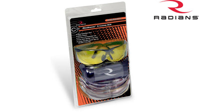 Radians Interchangeable Adjustable 5 Lens Kit Safety Shooting Glasses Set
