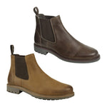 Hoggs Of Fife Mens Banff Country Full Grain Leather Brown/Walnut Breathable Chelsea Dealer Boots (Sizes UK 6.5-12)