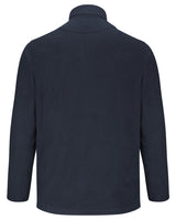 Hoggs of Fife Mens Islander  Green/ Navy 1/4 Zip Lightweight Insulating Micro-Fleece Shirt (Sizes UK S-3XL)