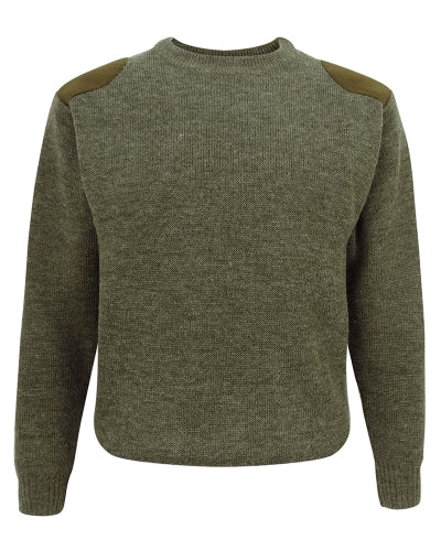 Hoggs Of Fife Mens Round Neck Melrose Hunting Farming Shooting Jumper Country Pullover (Green and Navy Available with Sizes S-3XL)