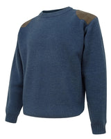 Hoggs Of Fife Mens Round Neck Melrose Hunting Farming Shooting Jumper Country Pullover (Green and Navy Available with Sizes S-3XL)